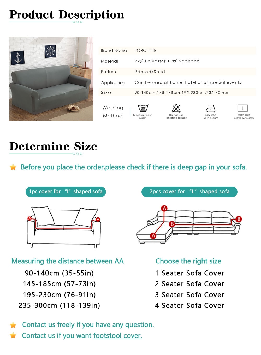 Elasticity Cover for Sofa