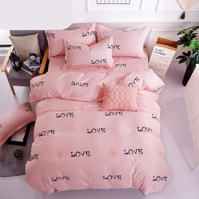 Modern Printed Bedding Set 4 Pcs