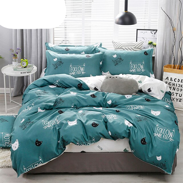 Modern Printed Bedding Set 4 Pcs