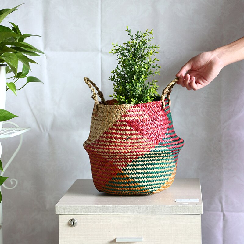 Natural Rattan Basket for Gardening