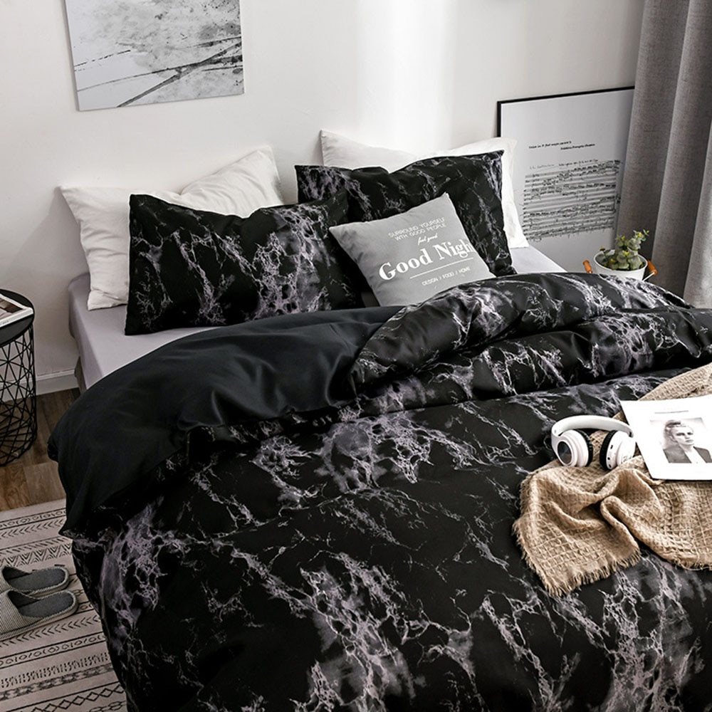 Bedding with Marble Texture