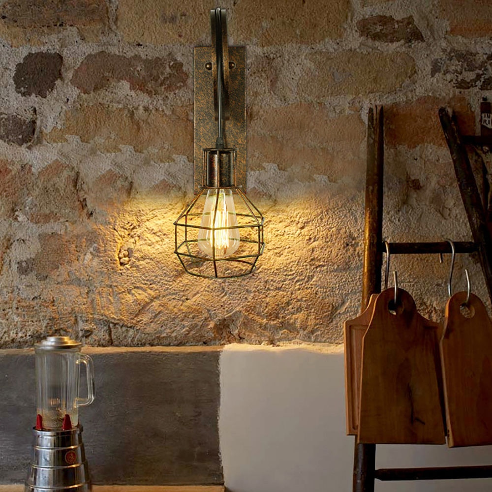 Retro Pulley Style Wall Lamp