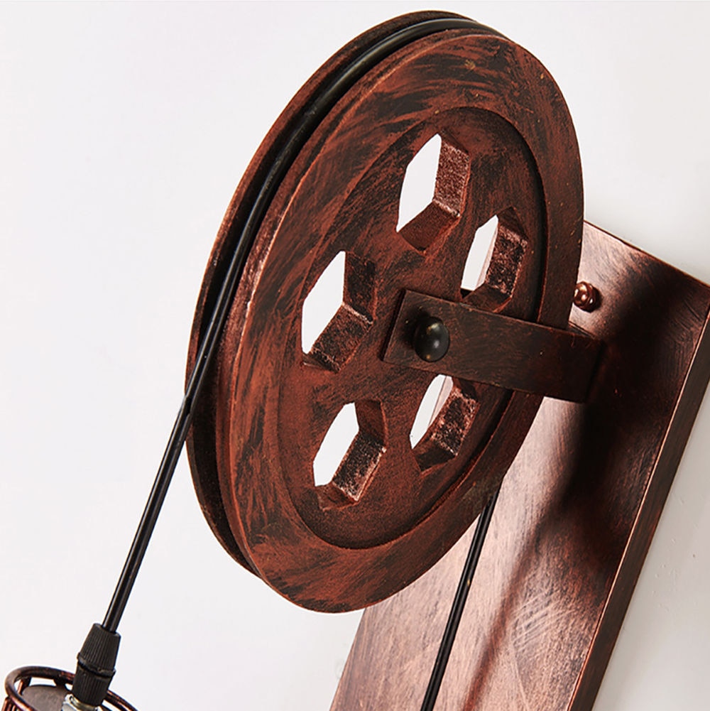 Retro Pulley Style Wall Lamp