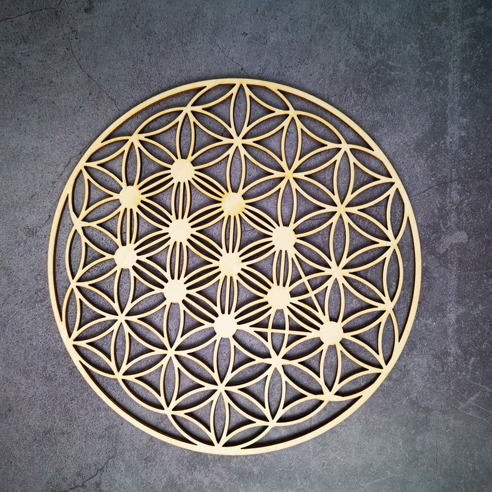 Wooden Flower Of Life Decoration Ornament