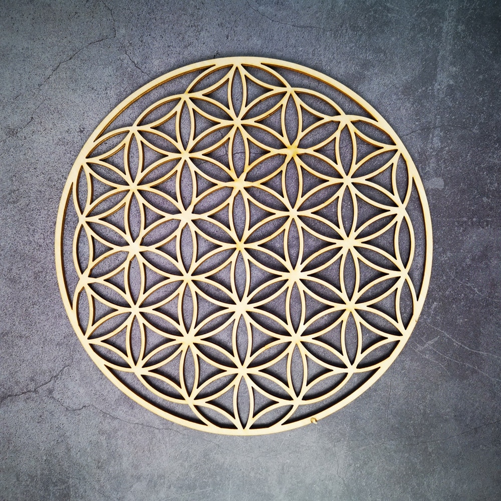 Wooden Flower Of Life Decoration Ornament