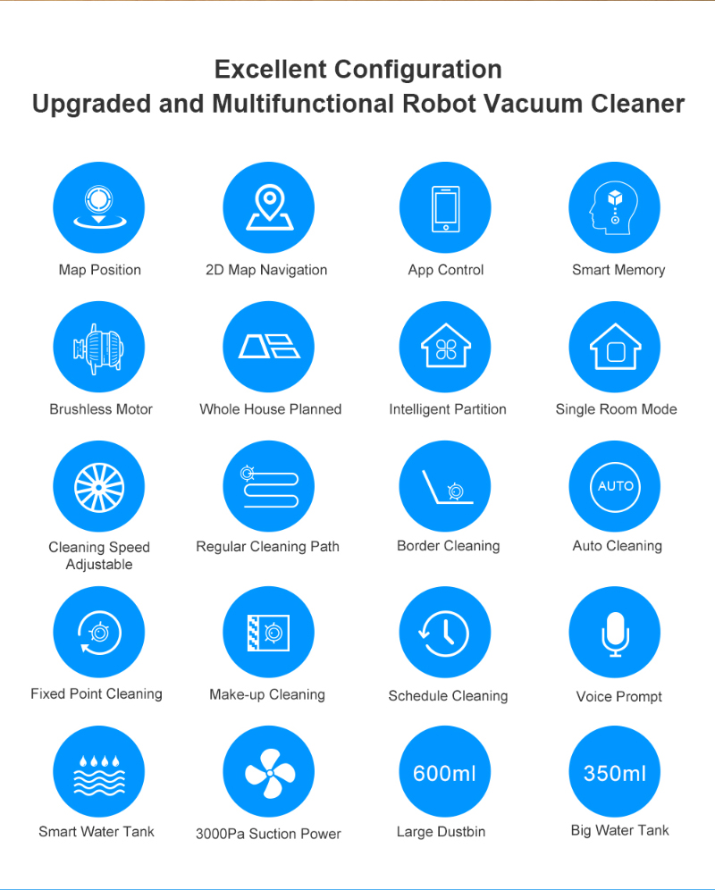 Map Navigation Robot Vacuum Cleaner