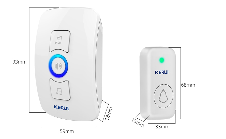 Songs Optional Waterproof Wireless Smart Doorbell