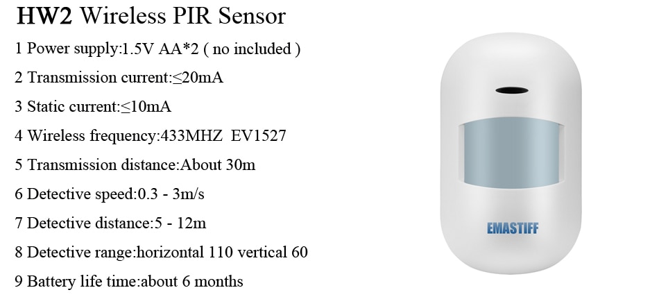 IOS Android APP Wired Wireless Home Security System