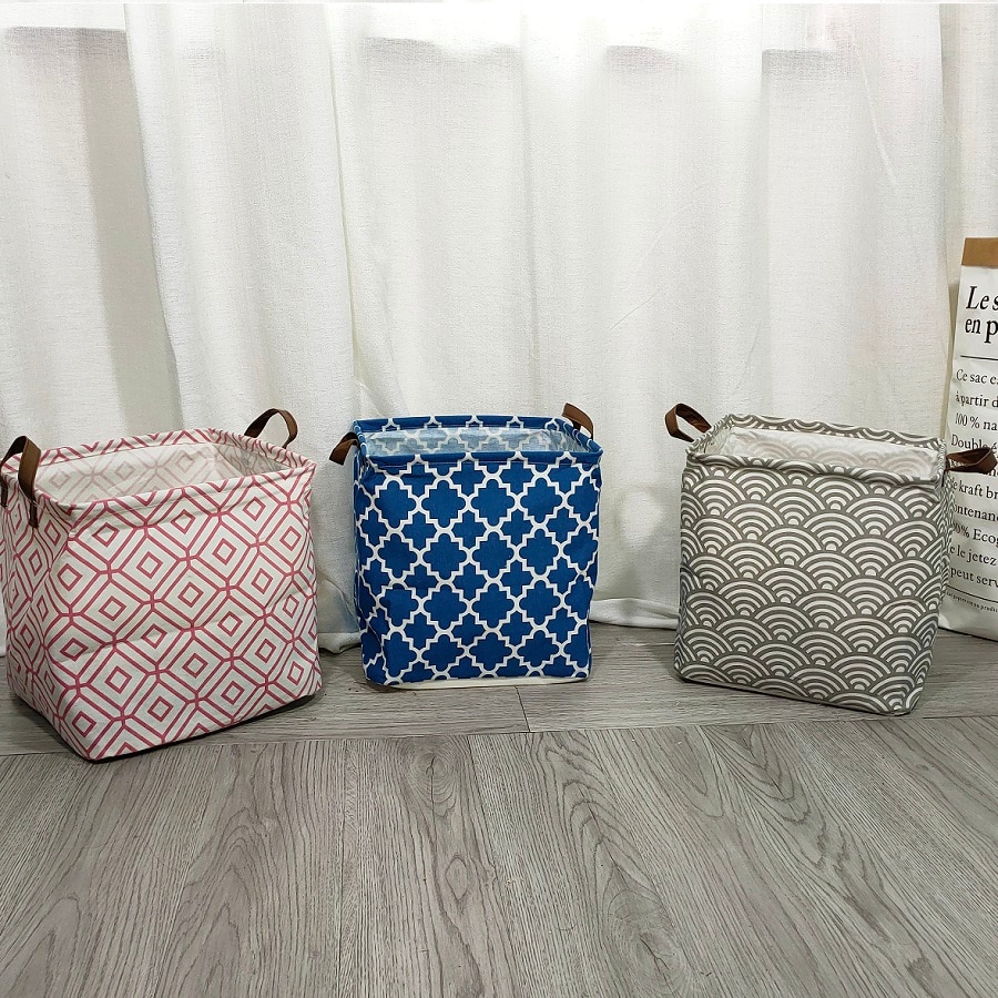 Geometric Pattern Storage Basket