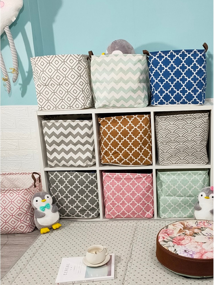 Geometric Pattern Storage Basket