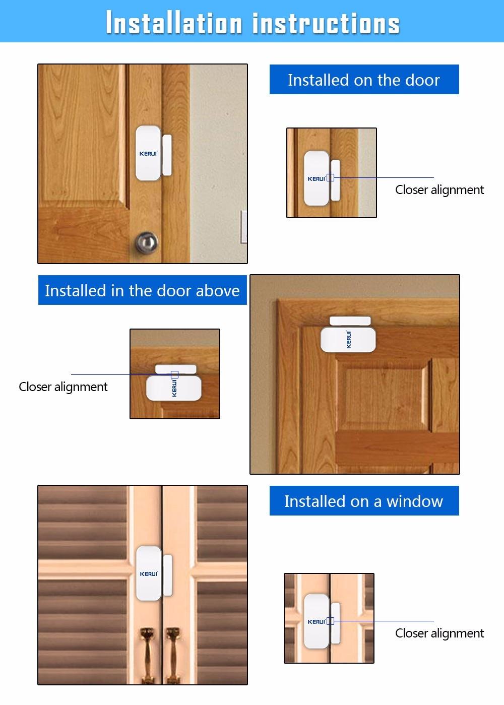 Window and Door Sensor For Home Wireless Alarm System