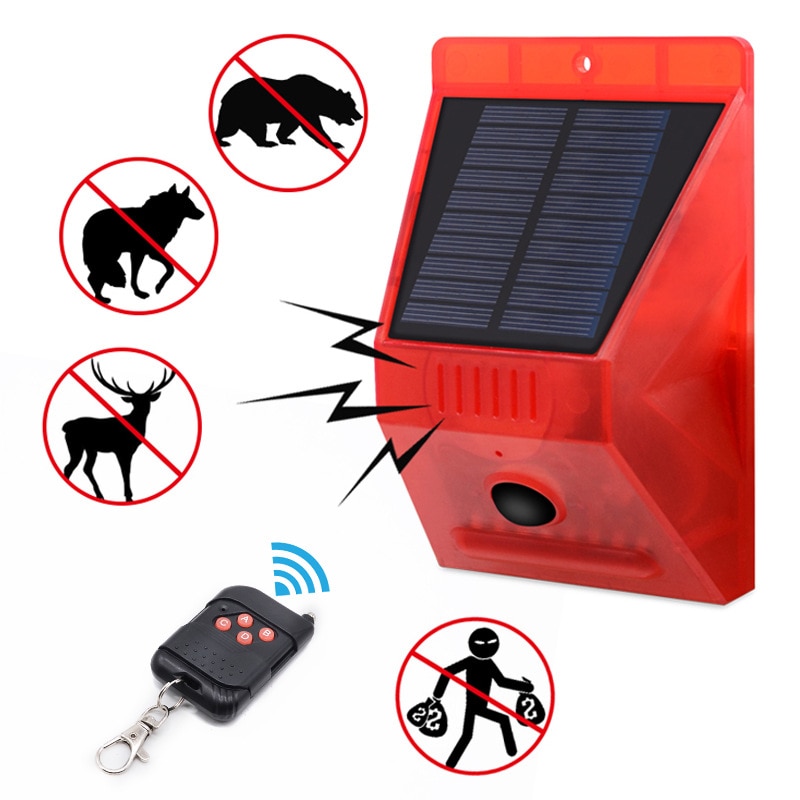 Solar Remote Control Alarm Siren