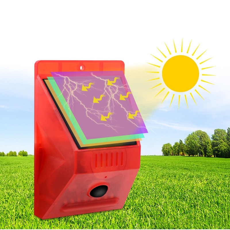 Solar Remote Control Alarm Siren