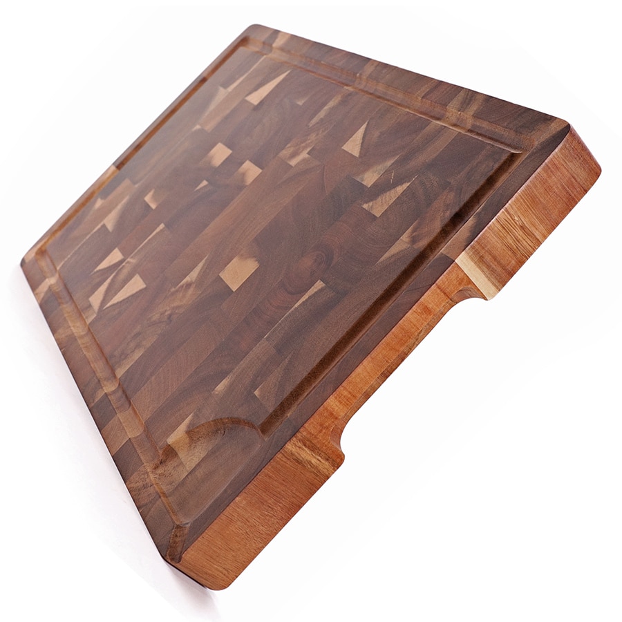 Acacia Wood Chopping Board with Juice Groove