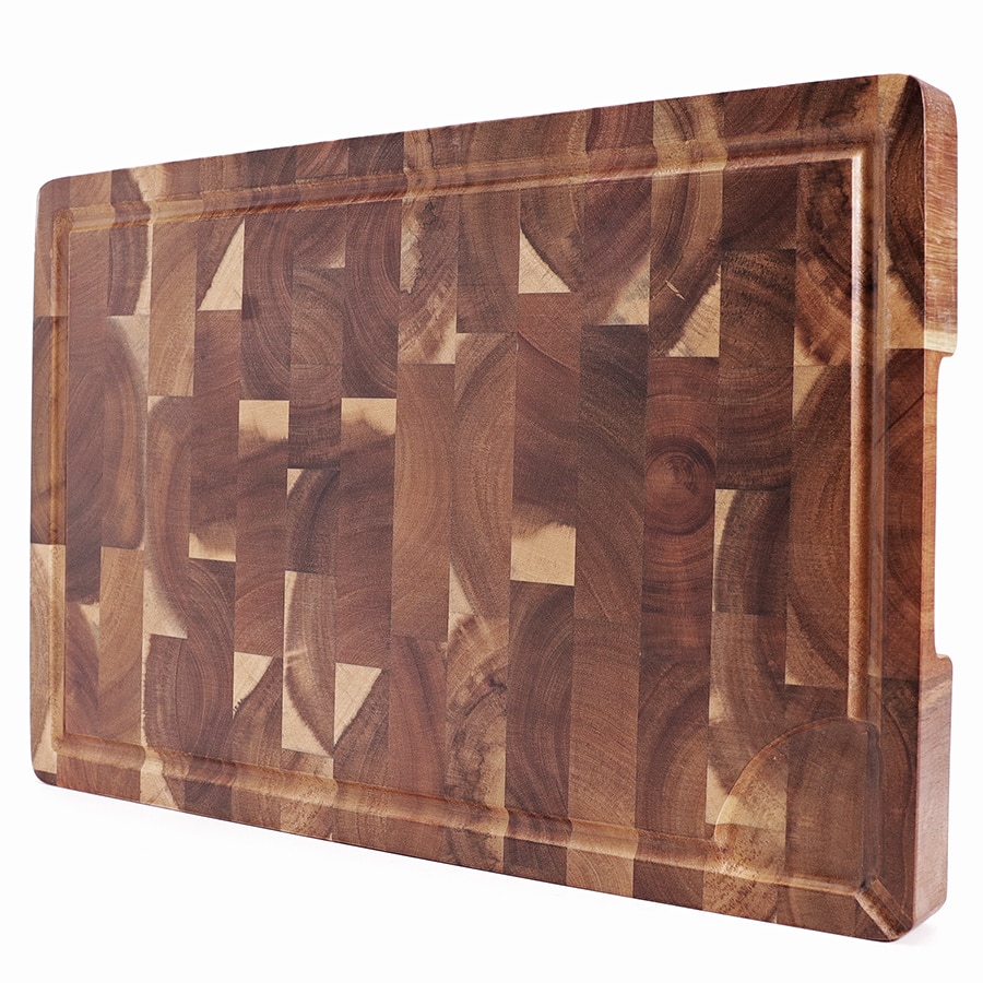 Acacia Wood Chopping Board with Juice Groove